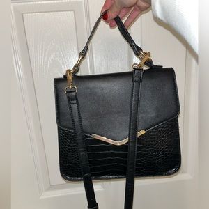 Urban expressions black vegan leather crossbody